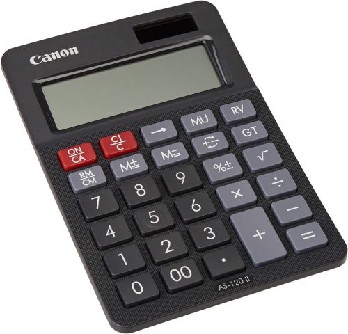 Canon rekenmachine AS-120II review: ideale schoolrekenmachine