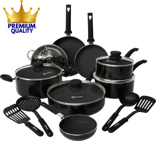 COOCK 22-Delige Pannenset Inductie review: sterke anti-aanbak