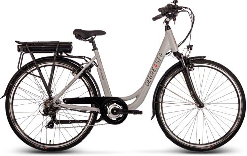 Degreaser dames ebike 50 cm 10.4 Ah 7sp zilver test accuduur