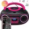 Denver Draagbare DAB Radio CD Speler Kinderen – Bluetooth – Lichteffecten – Boombox – AUX – FM – TDB212PINK review: Bluetooth en DAB radio voor kinderfeestjes