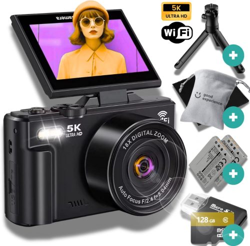 Digitale Camera 5K met WIFI review ideaal voor vloggen vlogcamera