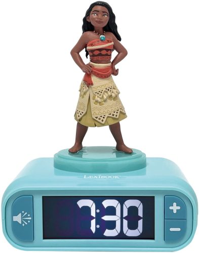 Disney Princess Vaiana Wekker + Licht Lichtblauw review nachtlamp