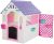 Dolu Garden Wit/Roze Speelhuisje met Accessoires 2578 test buiten