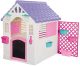 Dolu Garden Wit/Roze Speelhuisje met Accessoires 2578 test buiten