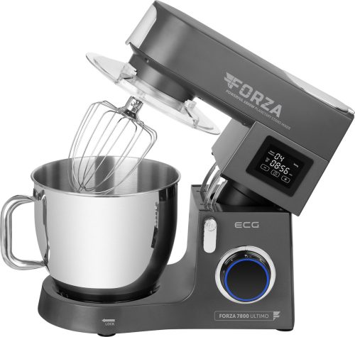 ECG FORZA 7800 Ultimo Scuro – Keukenmachine – 8 liter – 1800 W – Zwart review: standmixer voor krachtig deeg kneden