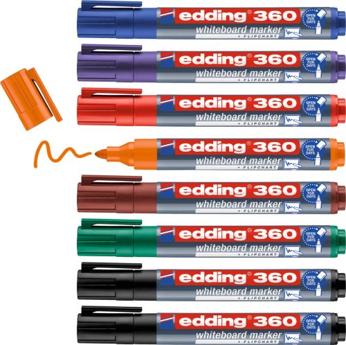 edding 360 whiteboardmarker set review: goed uitwisbare markers