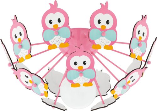 EGLO Viki 2 Plafondlamp — stijlvol staal & hout