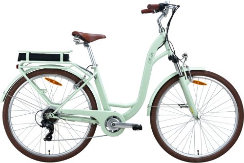 Elektrische fiets dames meisjes groen – 28 inch – 46cm frame – 7 versnellingen – 360 Wh accu review: lange actieradius e-bike