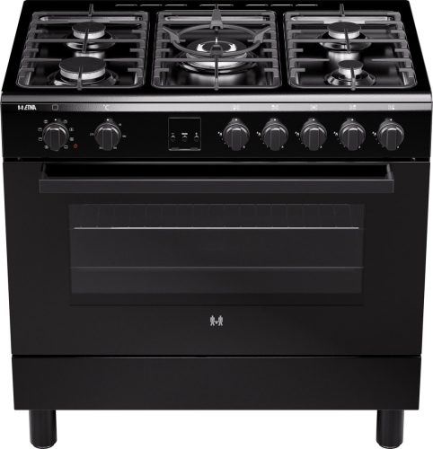 ETNA FG190ZWA – Gas/elektro fornuis – 90 cm – Zwart test vermogen