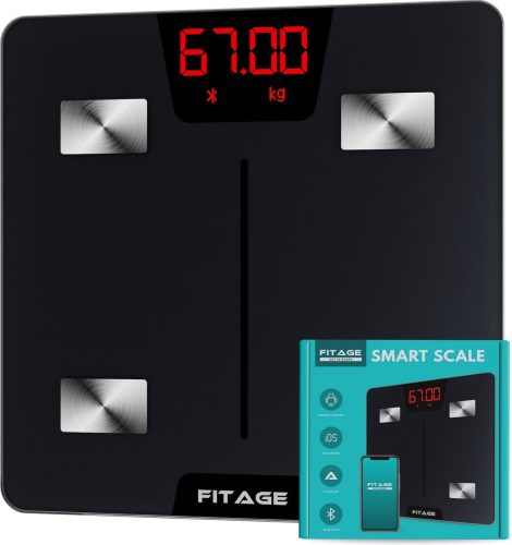 FITAGE Weegschaal Personenweegschaal Digitaal review met app