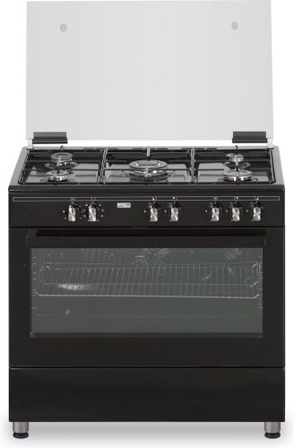 Fitelli FG9001ZW review: zwart 90cm gasfornuis, sneller bakken