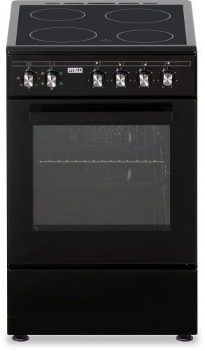 Fitelli FK5001ZW keramisch Vrijstaand fornuis Zwart 50CM BREED met heteluchtoven review: hetelucht bakken, keramische kookplaat