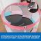 FOXSPORT Trampoline – Roze trampoline van 150cm met veiligheidsnet – tot 150kg review