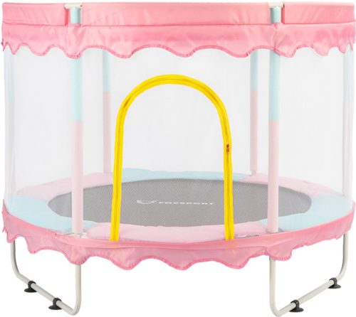 FOXSPORT Trampoline – Roze trampoline van 150cm met veiligheidsnet – tot 150kg review
