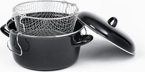 Frituurpan op Gas – Emaille – Zwart – 24cm review snel frituren