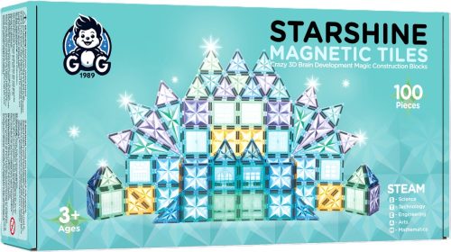 G G 1989 – Magnetic tiles – Glitters – Sterpatroon – 100 delen review: creatief bouwplezier met magnetisch speelgoed