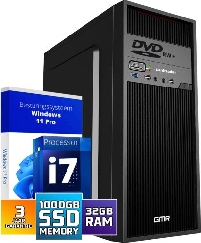 GMR Ultra Max i7 Office PC review: snel multitasken, 1TB SSD