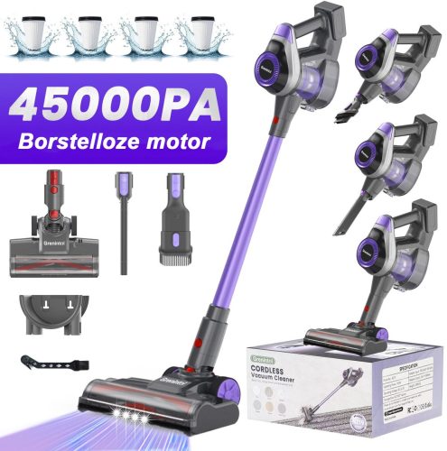 Grenintol Steelstofzuiger Draadloos test: 45000Pa zuigkracht