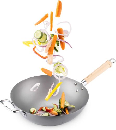 Grote inductie wokpan review: perfect voor snel roerbakken