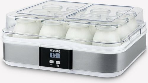 H. Koenig ELY120 – Yoghurtmaker – 12 potjes test grote capaciteit