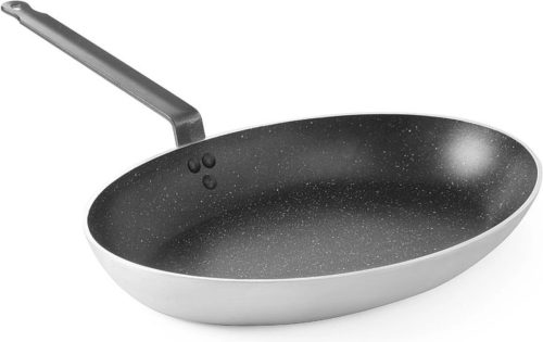 HENDI Vispan review: superieure hittegeleiding en anti-aanbaklaag