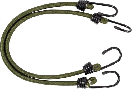 Highlander Bungee Olive 8mm 45cm 2stuks review: bagage vastzetten