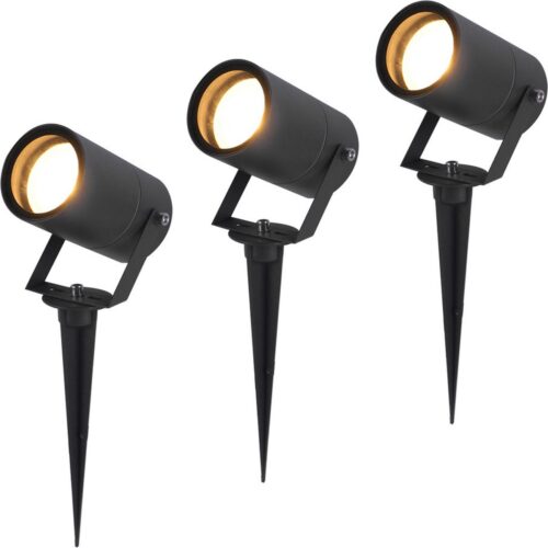 HOFTRONIC – Set van 3 Spikey LED Tuinspots review: IP65 prikspot