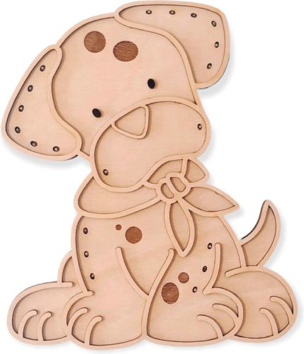 Houten kinderlamp — schattig en direct klaar voor gebruik (CR2032 incl.)