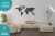 Houten Wereldkaart BUDGET ZWART review: grote muurdecoratie