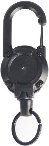 Intrekbare ID-haspel (zwart) review: badgehouder voor onderweg