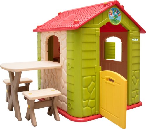 Kinderspeelhuis met Tafel review: kunststof voor tuinplezier