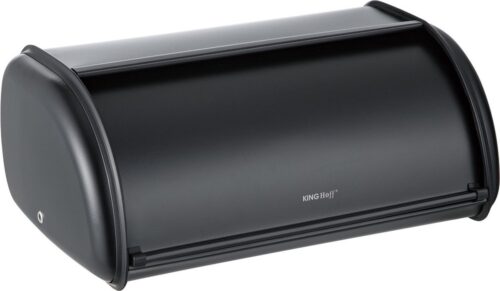 Kinghoff 1723 – Kleine broodtrommel – RVS – Zwart – Retro – 36x24x15 cm review: houdt brood langer vers, ruimtebesparend
