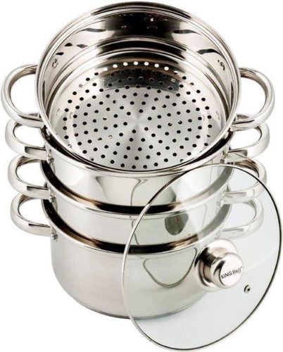 Kinghoff 3320 stoompan – Ø24 cm – rvs – alle warmtebronnen test