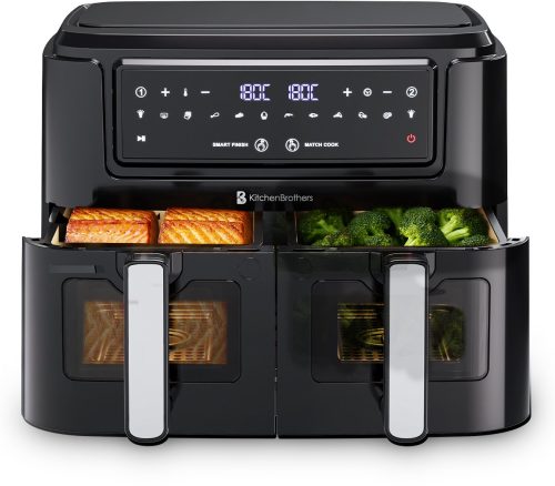 KitchenBrothers Dubbele Airfryer review: koken voor 4, dual zone