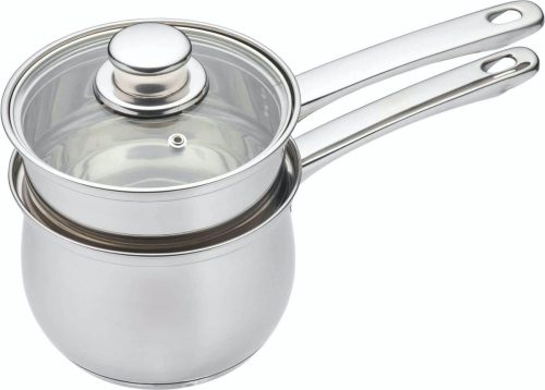 KitchenCraft Inductie Dubbel Boiler Porringer/Au Bain Marie Pan in Cadeauverpakking – Roestvrij Staal 16 cm review: ideaal voor chocolade smelten, inductiepan
