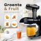 KitchenMasters Slowjuicer – Juicer voor groenten en fruit – 700ml – Zwart review: koud persen voor meer sapopbrengst