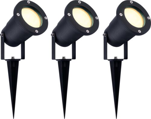 Ledvion – 3X LED Prikspots – IP65 – 5W – 2700K – 1M test buiten