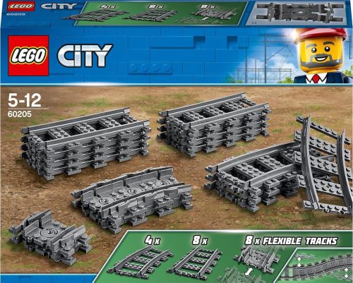 LEGO City Rechte en Gebogen Rails – 60205 review voor treinbaan