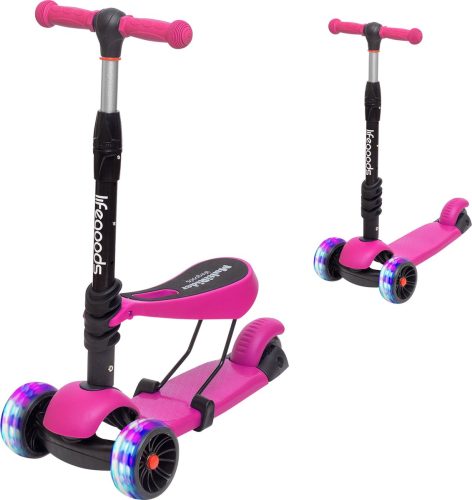 LifeGoods MultiRider Kinderstep review: groeit mee, LED-wielen