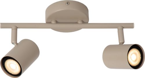 Lucide JOA Taupe — Strakke 2xGU10 plafondspot