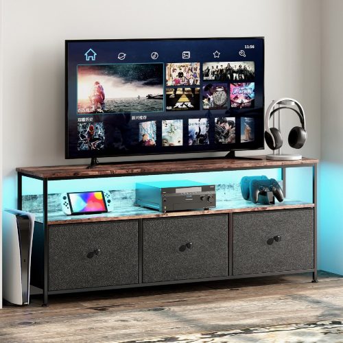 Luminarix TV-kast met LED review: stijlvol tv-meubel met 3 lades