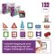 Magnetic Tiles – 132 stuks test: creatief bouwen, STEM leren
