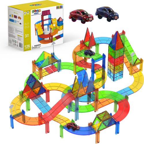 Magnetic Tiles Racebaan – 126 Stuks review: educatief bouwplezier