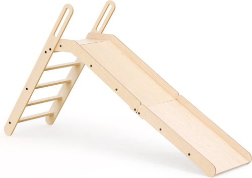 Mamatoyz Kinderglijbaan Montessori Slide Me Slide Massief Hout – Opvouwbaar voor Binnen review compact opbergen houten glijbaan