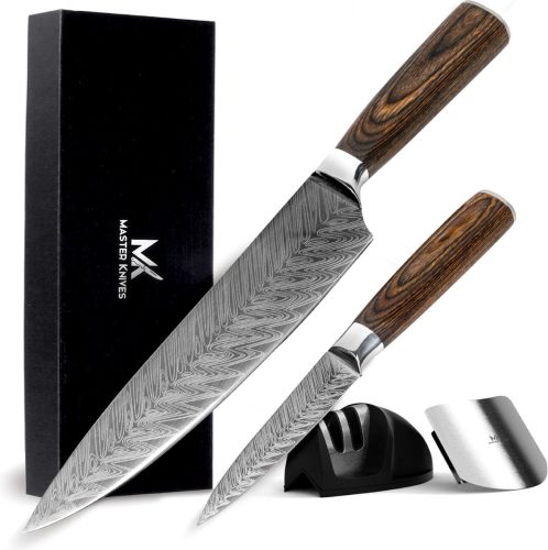 Master Knives Koksmes 20 cm + Groentemes test precisie messenset
