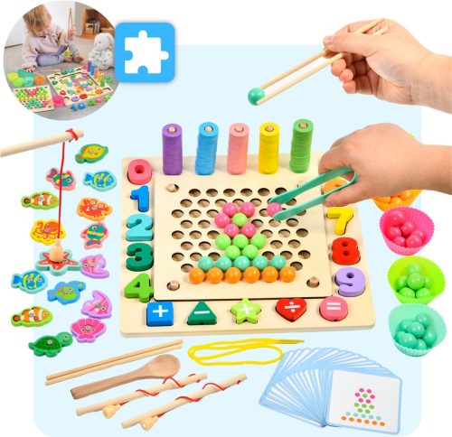 Mauzek® Montessori Bord test: leren tellen, educatief