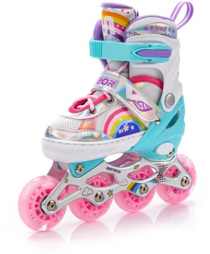 Meteor Rainbow – Skates Inline – Kinderen – Verstelbaar – S – Maat 30-33 review: meegroeiende inlineskates voor kinderen