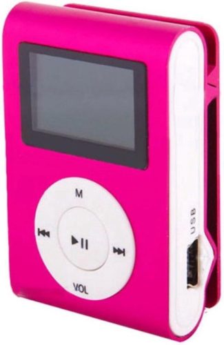 Mini MP3 speler met display – inclusief oordopjes – Roze review