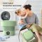 Mini Wasmachine – Compact – Energiezuinig – Opvouwbaar – 8L – Droogrek – Ideaal voor Studenten & camping met Droogrek review en prijs