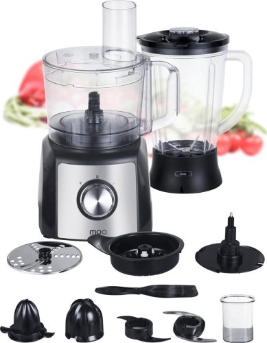 MOA – Foodprocessor – Keukenmachine en blender – 1,5 liter – 1200 Watt – Citruspers – Incl. accessoires – FP511 review: snel hakken, scherpe prijs